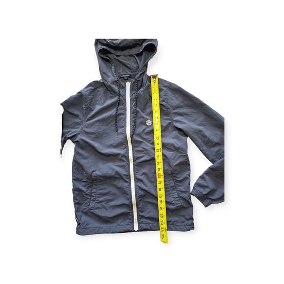 Element Windbreaker Jacket Navy Blue Men Size S Element Logo Long Sleeve Zip - Picture 4 of 6